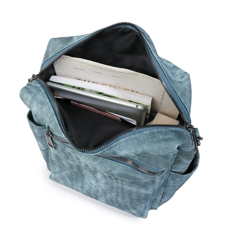 Vintage Soft Leather Backpack Women's Large Capacity Multi-use Shoulder Bag