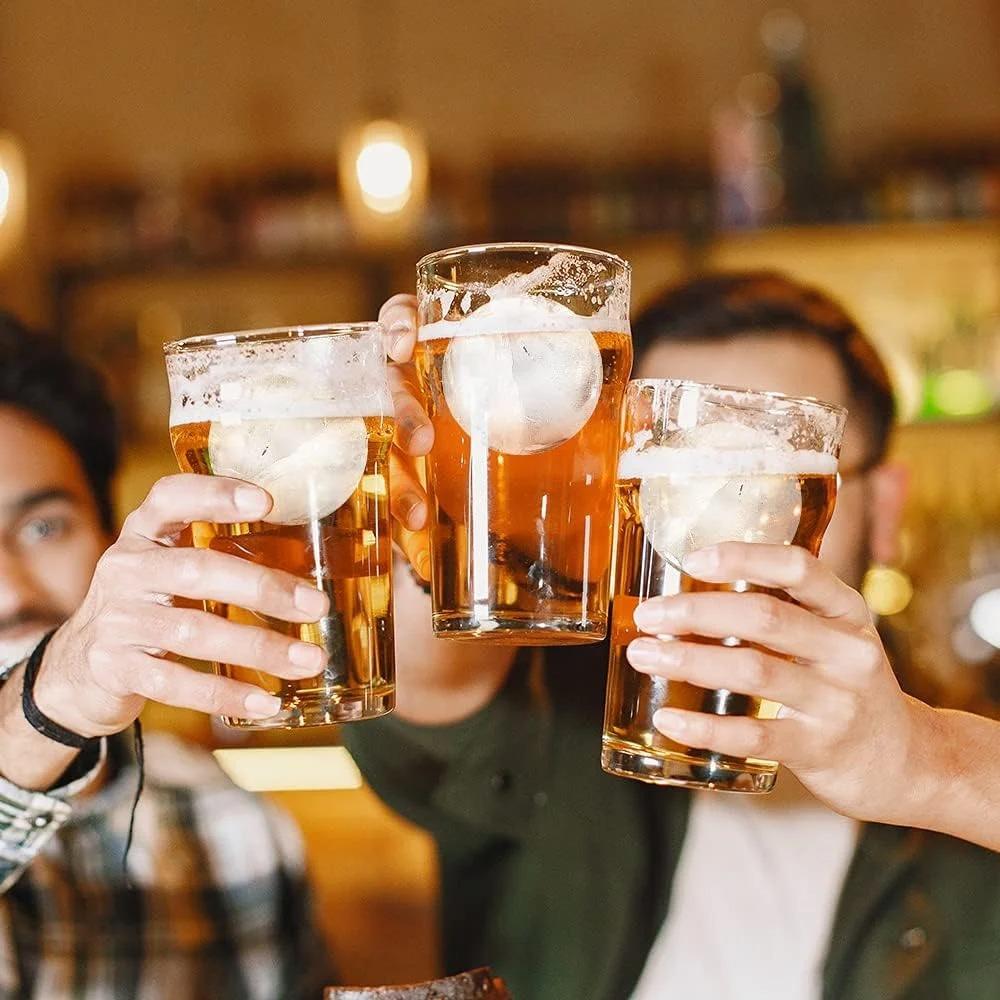 3D Eiswürfelform Silikonform Eisbereiter Eiscreme Werkzeuge Lebensmittelqualität Rund Quadratisch Eisballform für Gefrierschrank Whiskey Cocktail Bar