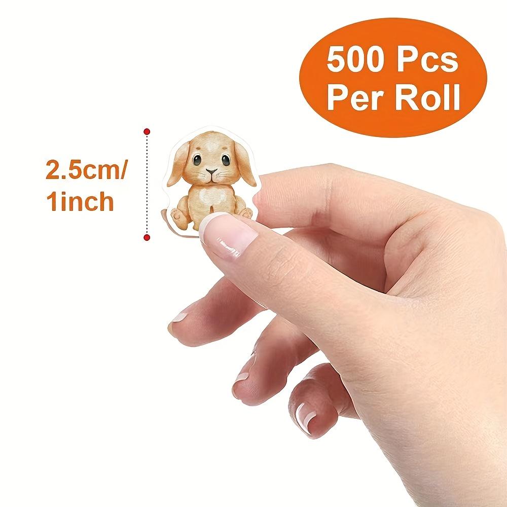 500pcs Animal Roll Stickers, Reward Stickers, Suitable for Office Decor, Office Labels, Envelope Sealing, Party Decorations, Office Supplies