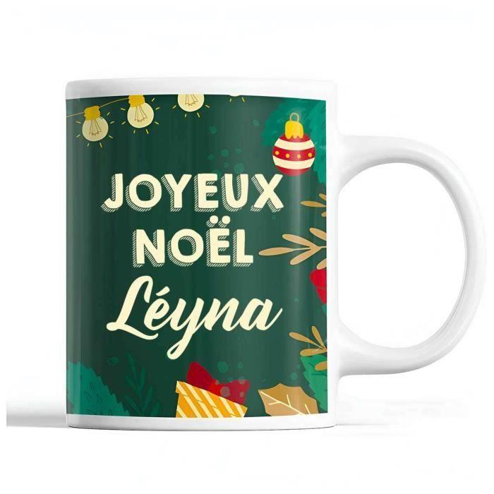 Mug - Noël Léyna - Green - 325 Ml - Dishwasher and Microwave Safe