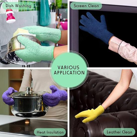 Housekeeping Cleaning Glove Plant Leaf Dusters Plant Care Accessories Greenhouse Gardening Hand Protection Tool