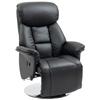 Recliner Chair Reclining Function Faux Leather Footrest Up To 150 Kg 78 X 80 X 109 Cm Black