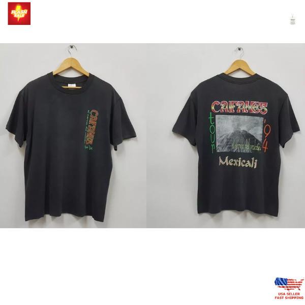 Caifanes Espanol Mexico City rock band 1994 tour T Shirt Full Size S-5XL Unisex T-Shirt L