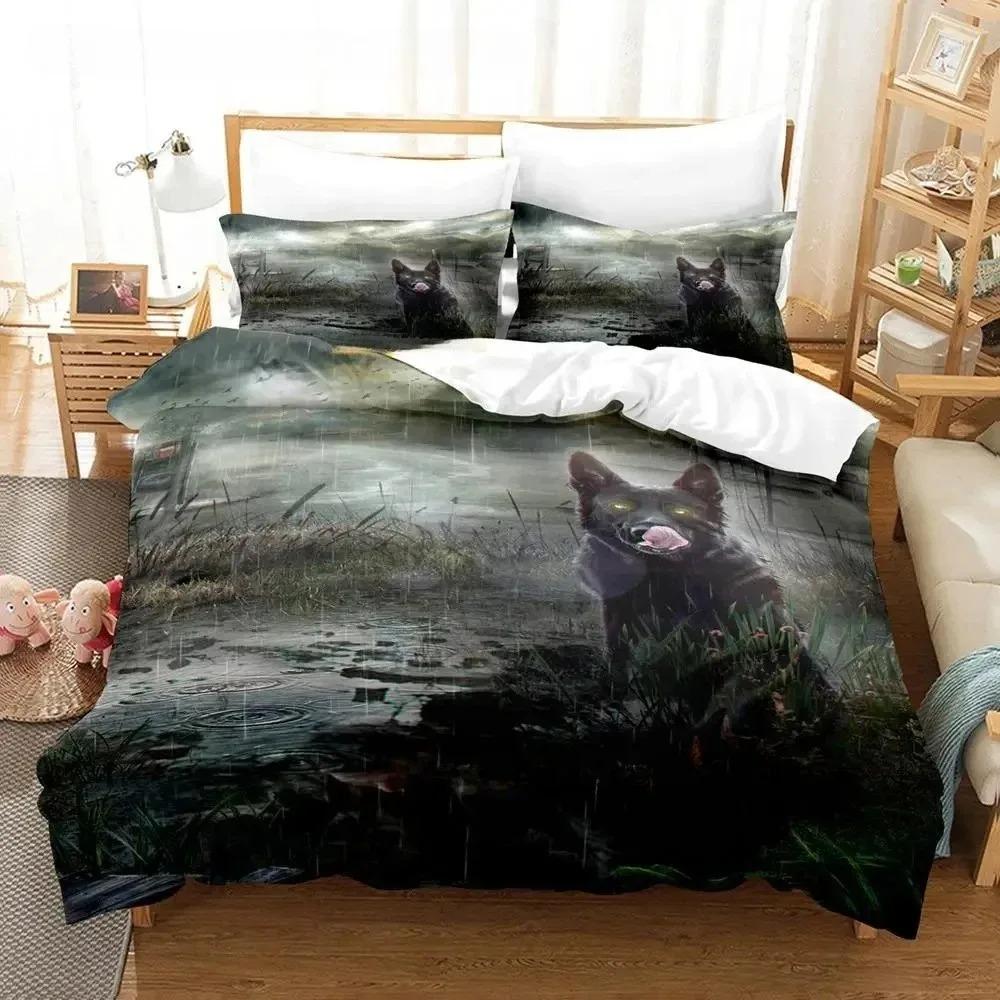 Game S.T.A.L.K.E.R. 2 Heart of Chernobyl Bedding Set Cartoon Anime Three-piece Set Adult Boys Bedroom Duvetcover Sets