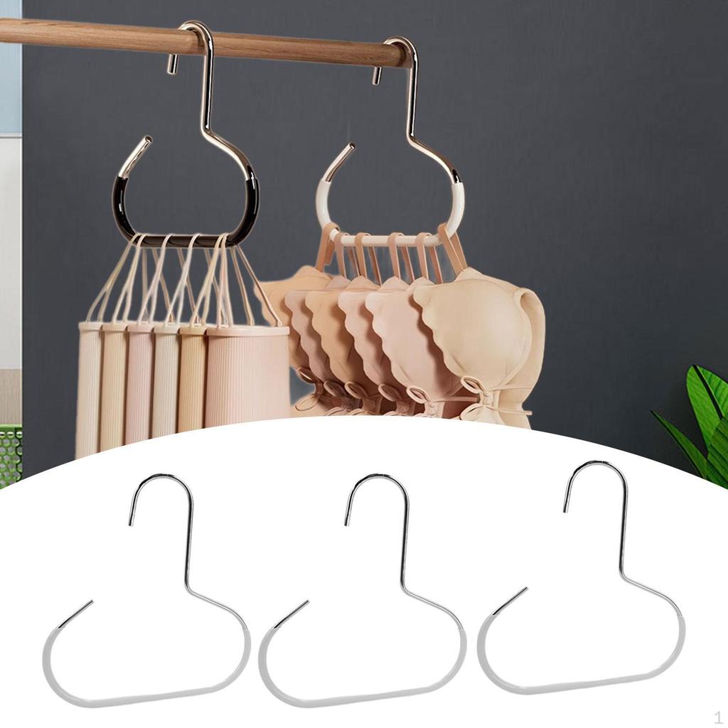 3 Pieces Scarf Ring Hangers Belt Racks Organizers Tie Hanging Hooks for