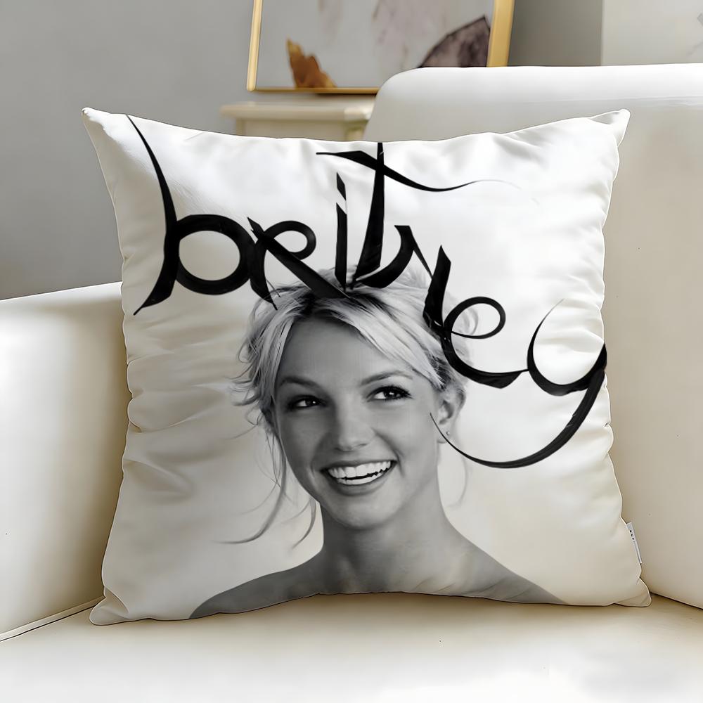 Classic Singer Britney Spears Cushion Cover Soft & Easy-Wash Pillow Case – Versatile for Couch, Bed, Travel and Office