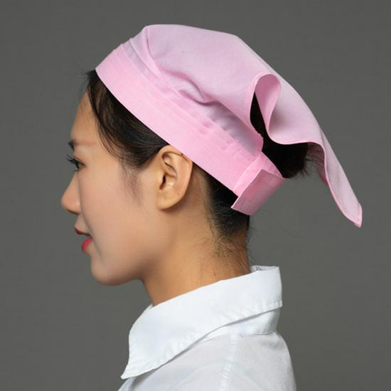 Unisex Chef & Waiter Headscarf Cap for Kitchen Hygiene