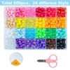 Bucket Beads Diy Accessories Children'S Pony Beads Piercing Beads Diy Bracelet Jewelry Accessories Material Package Full Set