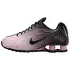 Nike Shox R4 Sakura Embroidery Low Top Casual Running Shoes Women Black Pink IB8872-600