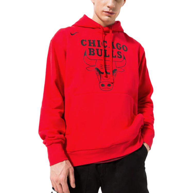 Nike Sudadera de Manga Larga con Capucha de Corte Holgado con Estampado Animal para Hombre Rojo DR9408-657