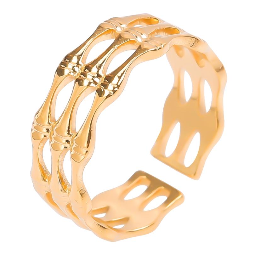Stainless Steel Rings For Women Men Water Ripples Rainbow/Gold/Silver Color Ring Engagement Fashion Jewelry Party Bague Mujer