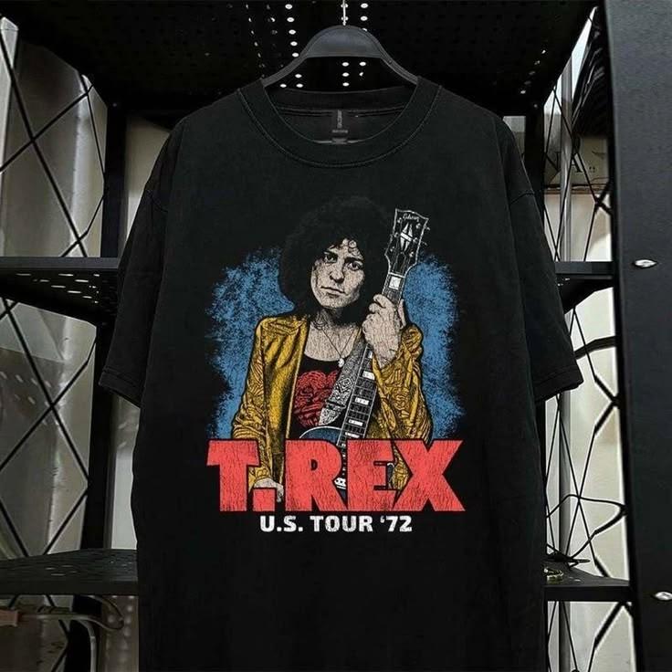 T Rex black cotton T-shirt Rock Music Adult S-5XL NI540 Unisex T-Shirt L