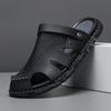 Mens Summer Slippers Casual Shoes Beach Sandals Outdoor Slides Leather Walking Comfort Luxury Designer Lightweight Fashion
