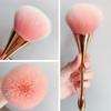 Makeup Brush with Long Handle Soft Synthetic Bristles Cosmetic Brush Blush Loose Powder Foundation Blending Kabuki Nail Dust Brush