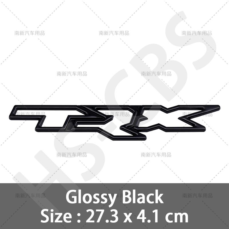 1Pcs 3D Metal TRX Letter Emblem Car Side Fender Decal TRX Logo Rear Trunk Badge Tailgate Stickers Accessories Car Styling