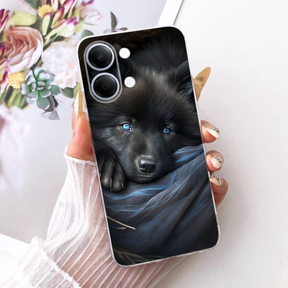 For Vivo Y05 4G Case Colorful Flowers Painted Cover Clear Silicone Soft Slim Phone Case For Vivo Y11d Y 05 VivoY05 VivoY11d Bags