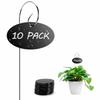 Acrylic Material Plant Labels Heavy Duty Metal Construction Plant Markers Decorative Design Weatherproof Garden Labels