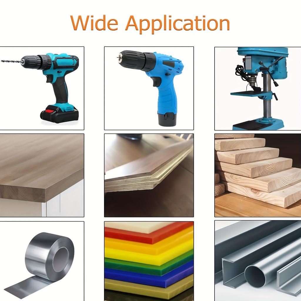 6 Pieces Titanium Twist Drill Bit Set, 135°Tip High Speed Steel, Size 3mm-8mm, Ideal Drilling In Wood/Cast Iron/Aluminum Alloy