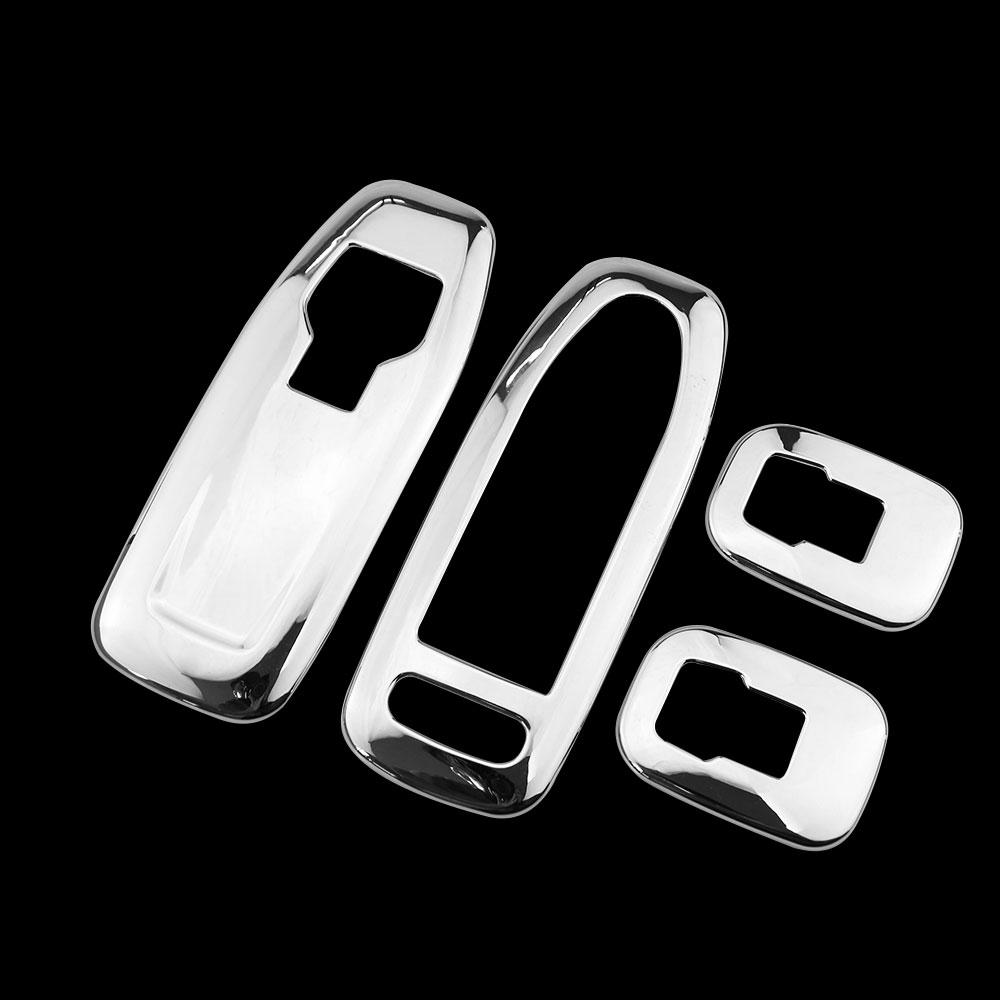4PCS Windows Lifter Panel Cover Trim for Peugeot 2008 208 2014-2019 ABS Door Window Lift Button Switch Decoration Sticker Accessories