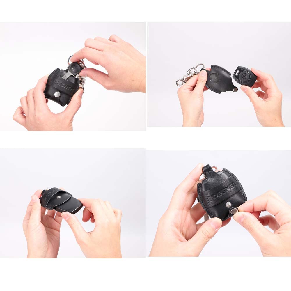 Degner K-67 Leather Key Fob Case / Leather Key Fob Case for Sportster S,