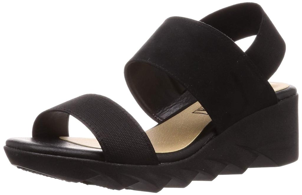 First Contact IM92015 Black Made in 5cm Office Sandals with Wedge Sizes cm Women's Sandals, Japan, Heel, Soles, 23.0-23.5