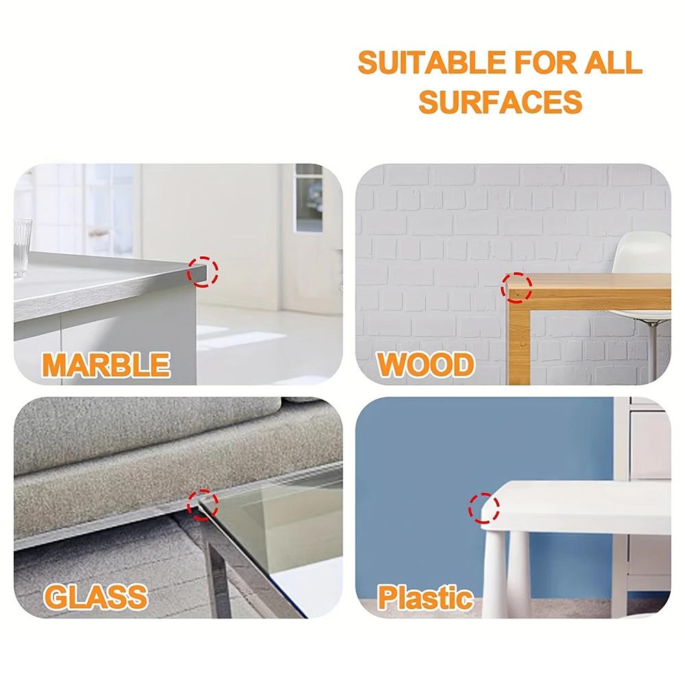 10Pcs Soft Silicone Clear Corner Guards - Youngsters Safety Edge Protectors With High-Resistant Adhesive Gel For Furniture, Cabi