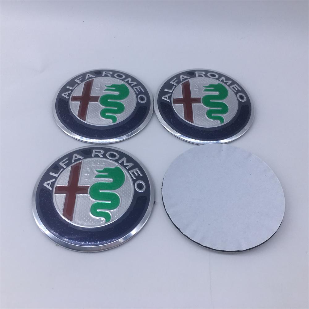 MABX8 100pcs 40mm 50mm 56mm 60mm For Alfa Romeo 166 147 156 Mito Brera Giulia F1 Giulietta GT Car Wheel Hub Center Emblem Stickers