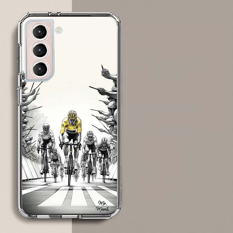 T-Tour De France Bicycle Phone Case For Samsung A16 A26 A36 A56 A17 A15 A25 A35 A55 A14 A24 A34 A54 A04S A05S Galaxy Note 20 10