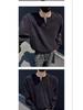 Men's American Trendy V-Neck Jacquard Sweatshirt: Loose Fit, Long-Sleeve, Casual High Street Style T-Shirt for Autumn.