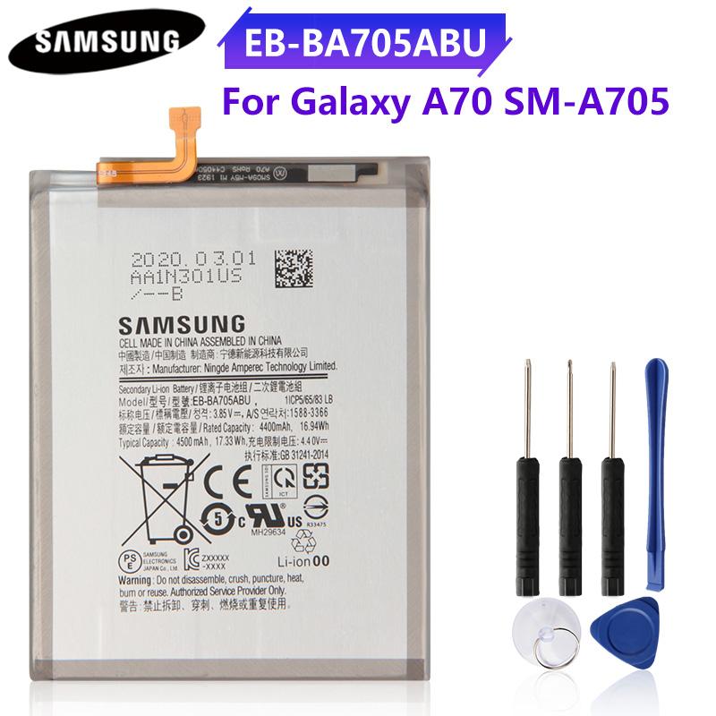

Оригинальный сменный аккумулятор EB-BA705ABU для Samsung Galaxy A70 A705 SM-A705F SM-A705FN SM-A705W 4500 мАч