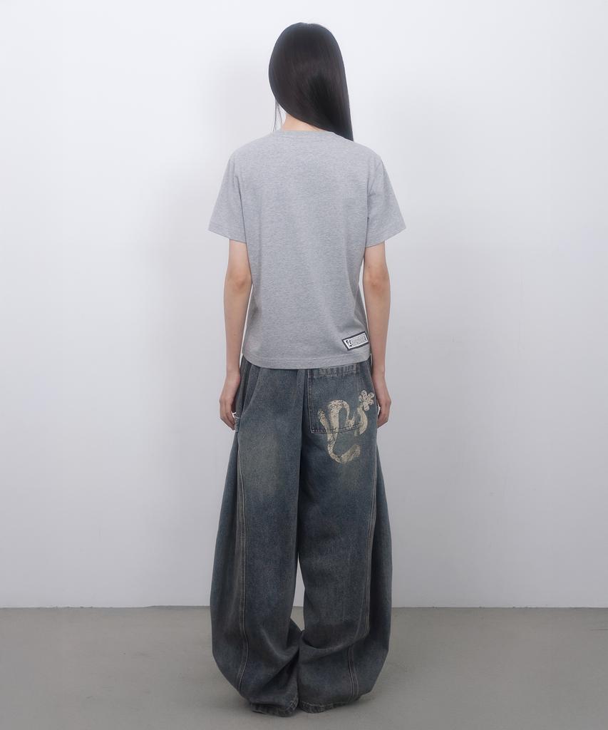 LMR Two-Way Balloon Wash Denim Pants Blue