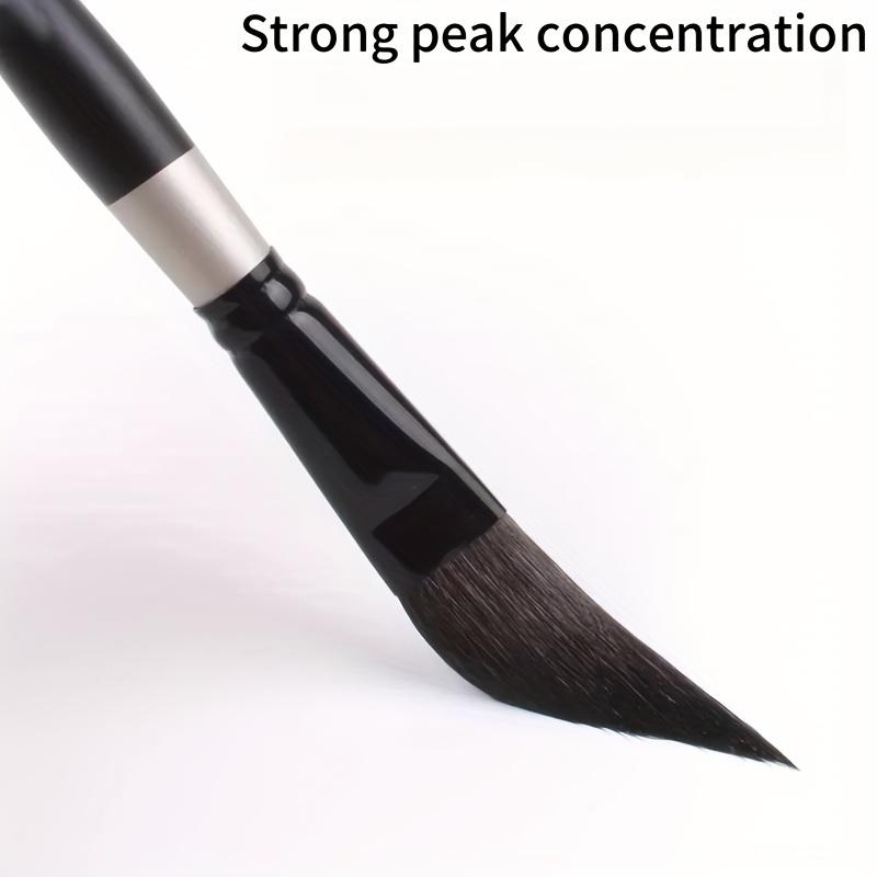 A Set of 4 Watercolor Brushes Designed for Professional Artists, Featuring Chisel Handles And an Ergonomic Ferrule Design