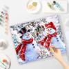 Frame Snowman Painting By Numbers For Adults Kits Wall Art Picture Acrylic Paint On Numbers For Home Decoration Christmas Gift 40x50cm