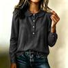 Women's Denim Button Down Shirt with Lapel Collar for Casual Daily Wear