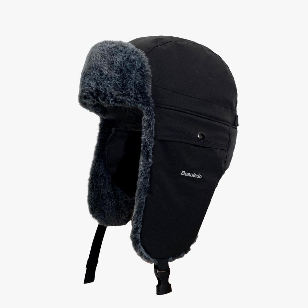 

Korean Retro Lei Feng Hat for Women Plus Velvet Thickened Winter New Cold Proof and Warm Versatile Outdoor Riding Ear Protection Hat adjustable