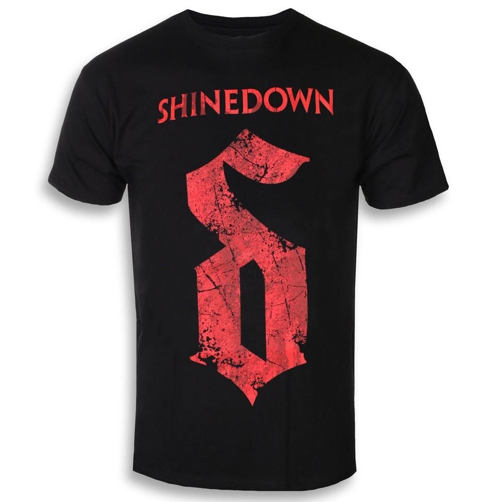Редкая черная хлопковая футболка Shinedown унисекс, размеры от S до 4XL M