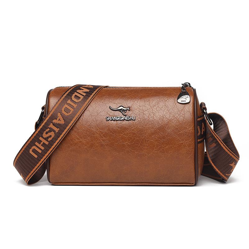 

Женская сумка новая простая и модная большая вместительная на плечо сумка-мессенджер текстура мягкой кожи сумка-подушка трендовая коричневый