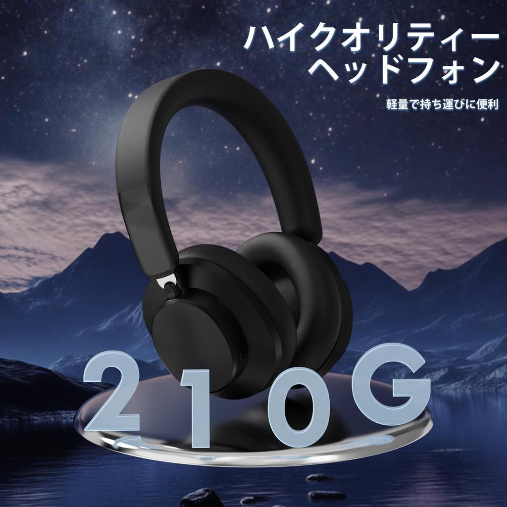 ATTACK SHARK G500 BT5.3 Wireless Over-Ear Headphones with 30 Hours of Music Time, Active Noise Cancelling, Sound-Isolating Earphones (NAC Bluetooth