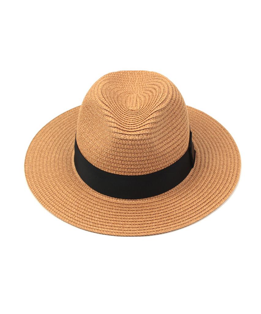 Yunibeosyeolkemiseuteuli Black-Metal Summer Beige Fedora