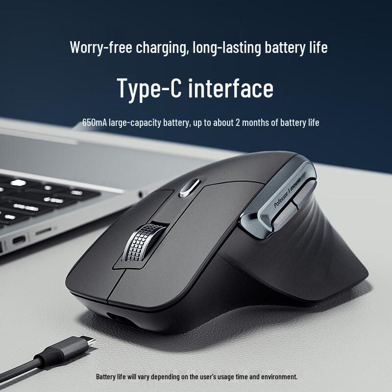 HP Professor 1 Ergonomic Tri-Mode Wireless Mouse Set