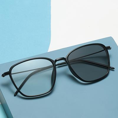 1 Pair New Retro Metal TR Glasses Frames for Men Women Trendy Fashion Tinted Lenses Unisex Stylish