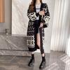 New Spring Clothing Large Size Sweater Jacket Women's Cardigan Loose Women's Lazy Style Long Knitted Jacket Spring and Autumn