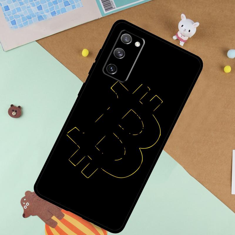 Bitcoin Soft Case For Samsung Galaxy S24 Ultra S9 S10 S20 S22 S21 Plus S23 FE S25 Ultra Funda Cover