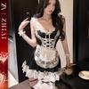 Sex Lingerie Pure Lust Sexy Maid Outfit Passion Cosplay Fast Break Crotch Uniform Free Flirting Suit