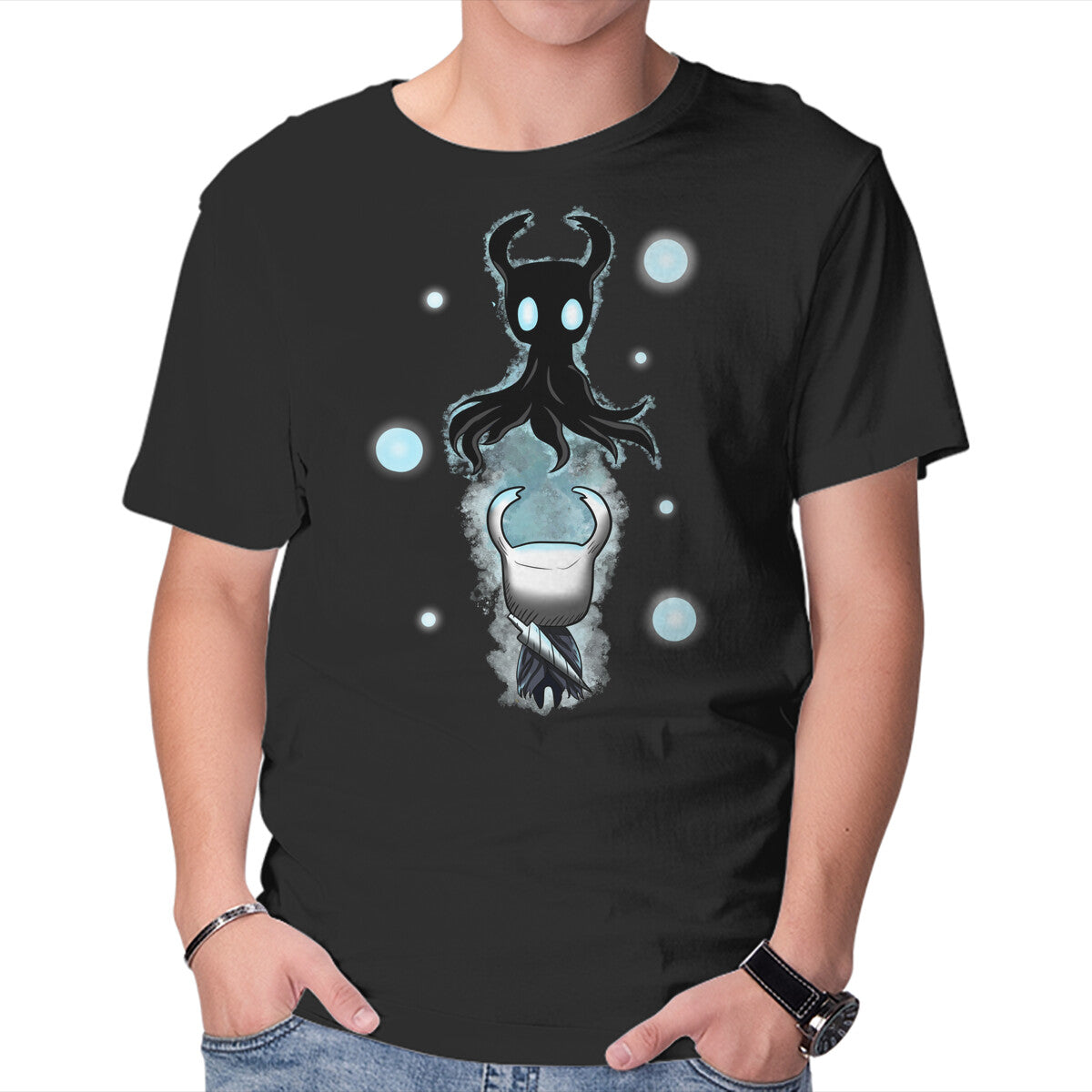 Unisex Crew Neck T-Shirt Look Your Soul Graphic Short Sleeve Casual Tee S