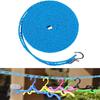 Nylon Clothesline Colorful Windproof Clothes Drying Rope Adjustable Travel Clothes Line Portable Laundry Line For Indoor Outdoor