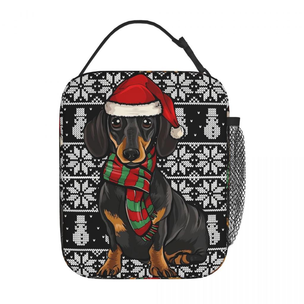 Dachshund O Cão Bolsa de Almoço Para Adulto Caixa de Almoço Bolsa Térmica Casual para Piquenique Bolsa Tote Conveniente de Oxford Sacos para Alimentos