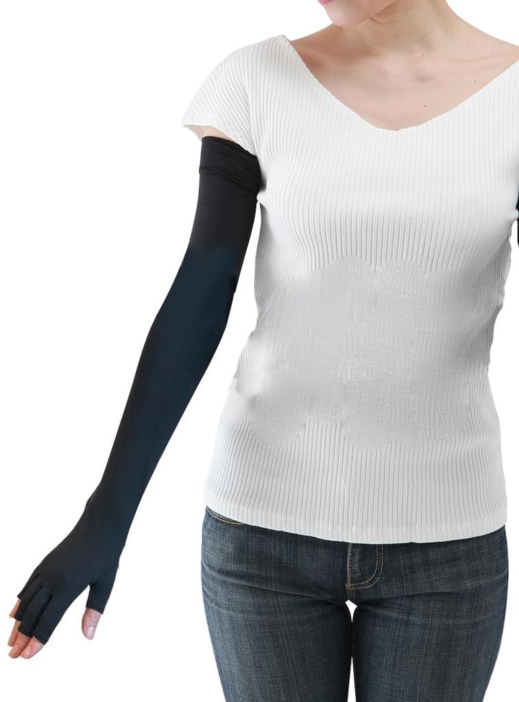 UV sunburn UV UV arm cool open arm cover protection, prevention, protection, cover, feeling, fingertips, five-finger