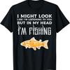 Might Look Like Listening Fishing Funny Angler Men Women Kid T-Shirt