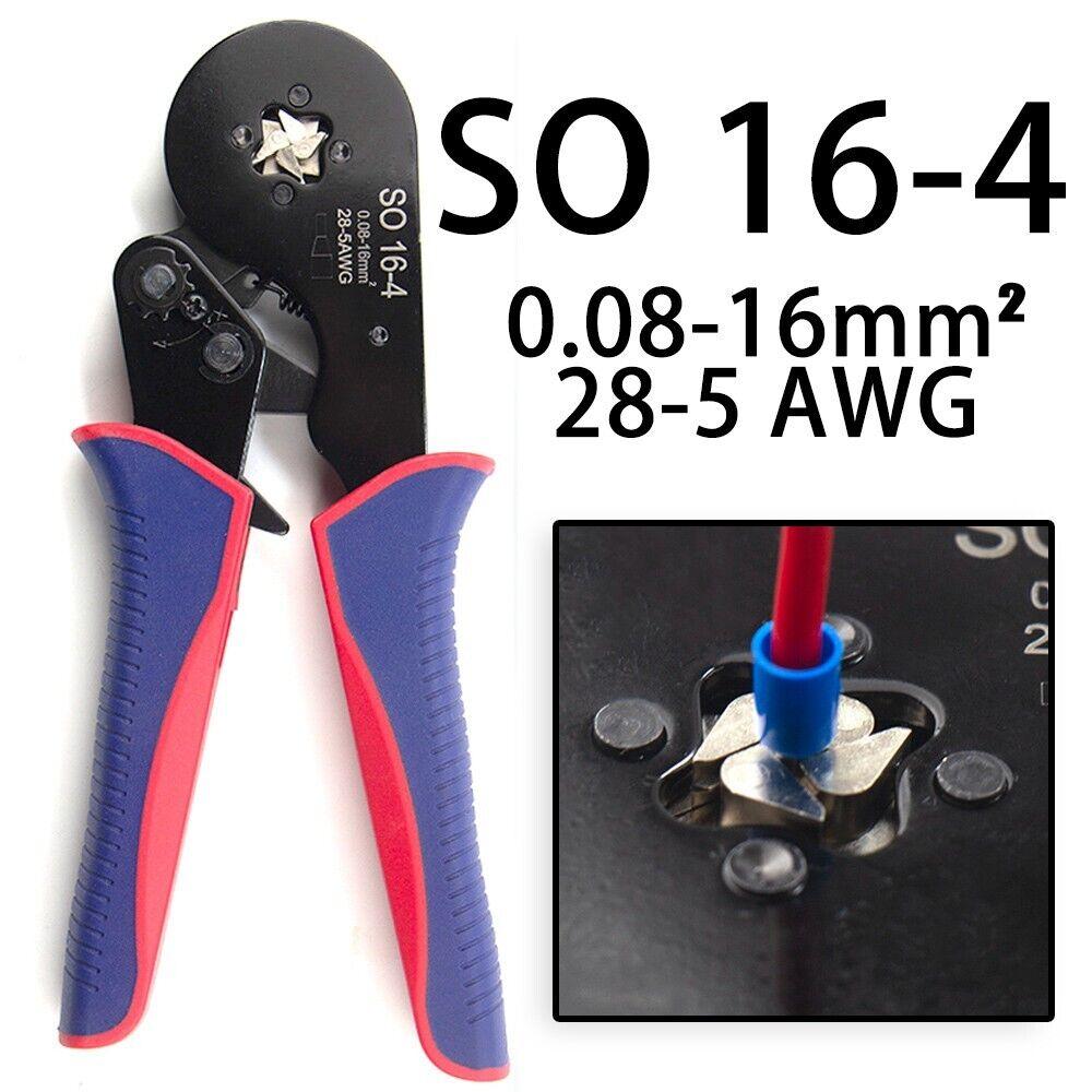 Ferrule Crimping Tool Self-adjustable Ratchet Pliers Wire Connectors 1200Pcs